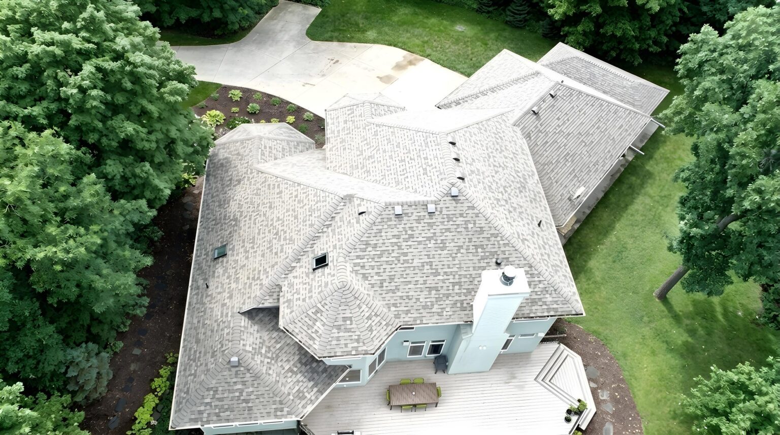 Asphalt shingle roof installation Black Hills home
