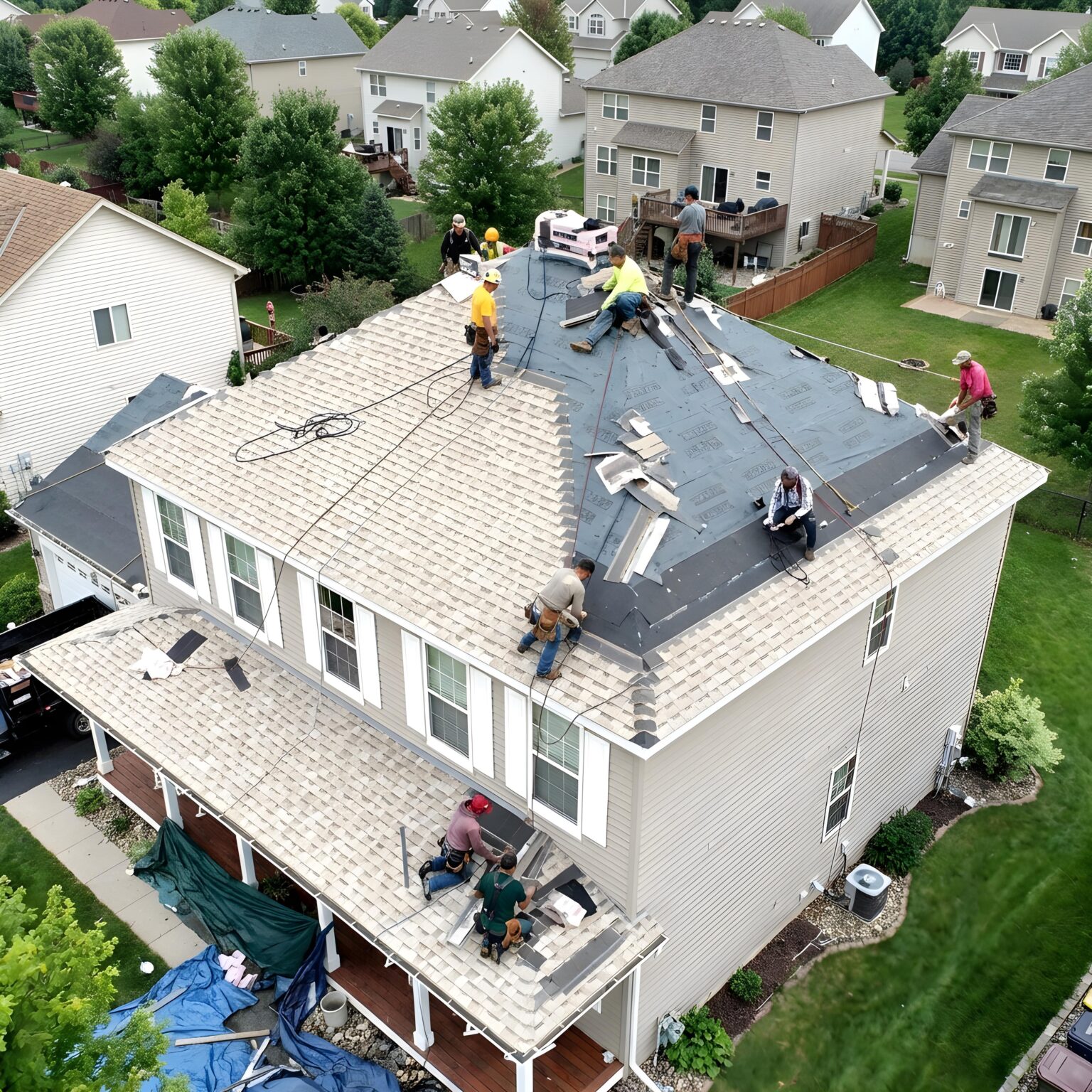 Storm damage insurance claim roof repair Rapid City